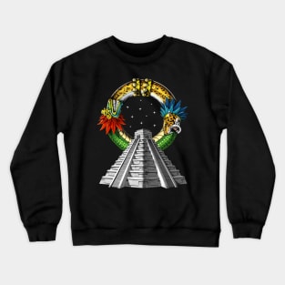 Ancient Aztec Pyramid Crewneck Sweatshirt